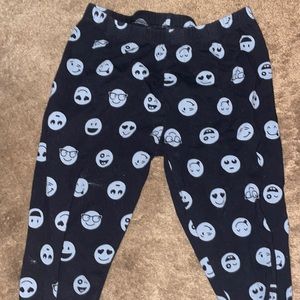 Large girls leggings with faces
